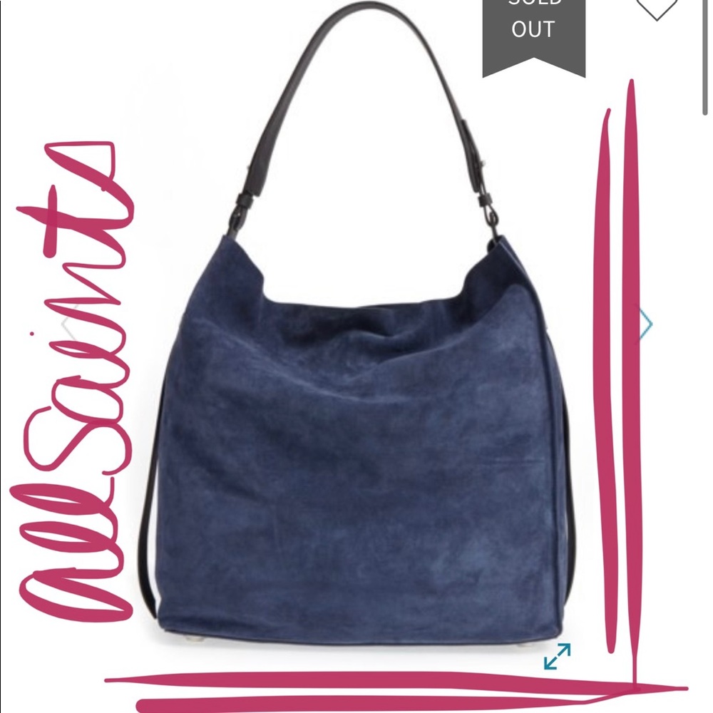 Allsaints Paradise North / South Suede Tote